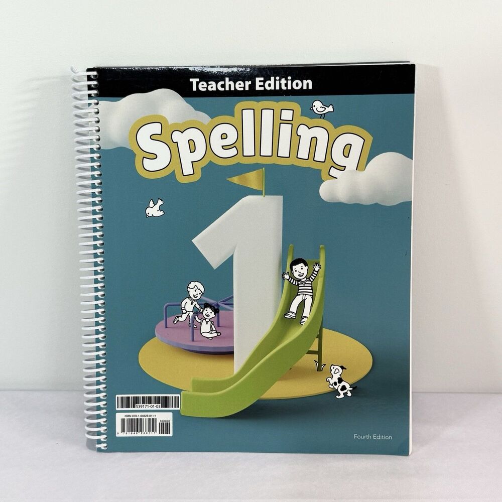 BJU Press Spelling 1 Fourth Edition Teacher Homeschool Book